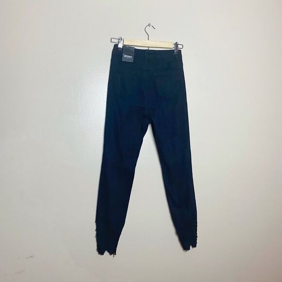 CLEARANCE! Black Missguided Sinner Skinny Jeans Size 0S NWT - Picture 2 of 4